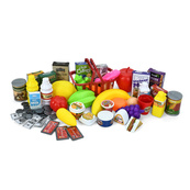 Ігровий набір Магазин 922-204 каса, сканер, звук, світло, продукти, 61 предмет. Зображення №4