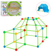Детский конструктор-палатка "Build your own den" 2020-36A трубки и шарики. Изображение №2
