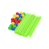 Детский конструктор-палатка 3D Tent Series 137-2(Green) 68 деталей, каркасный. Изображение №2