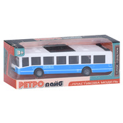 Игрушечный инерционный Автобус 6334(Blue) резиновые колеса, 16 см. Изображение №3