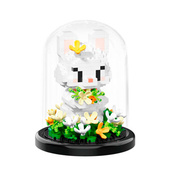 Детский Конструктор Кролик с цветами 7245 в колбе, 403 детали. Изображение №2