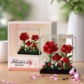 Дитячий Конструктор Ornament Flower 7376 у колбі, 308 деталей. Зображення №2