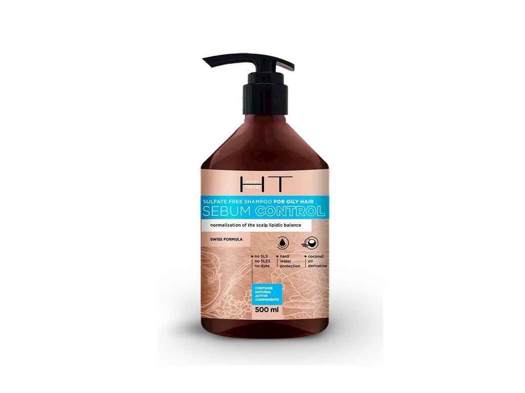 Шампунь 500мл Безсульфатний для Жирного волосся Sebum Control ТМ HAIR TREND Шампунь 500мл Безсульфатний для Жирного волосся Sebum Control ТМ HAIR TREND