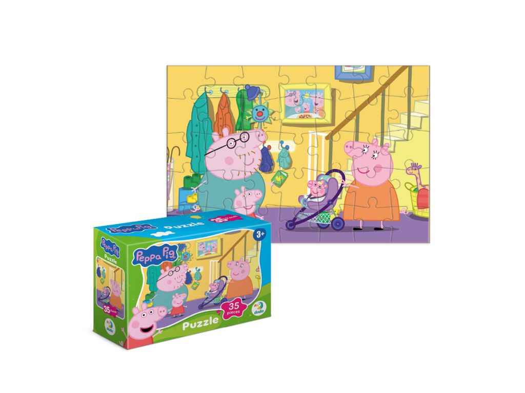 Пазли міні 35ел. Peppa Pig. На прогулянку 200678 ТМ DODO Пазли міні 35ел. Peppa Pig. На прогулянку 200678 ТМ DODO