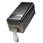 Портативний акумулятор POWER BANK 50000 mAh HOCO DB58B 22.5W+PD20W Black (Сонячна панель). Зображення №3