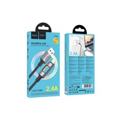 Кабель USB для Iphone HOCO U144 1.2m Чорний. Изображение №3