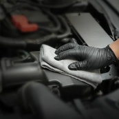 Серветка професійна мікрофібра 30х40 Detailing Ultra-soft "JYM" Сіра 400г/м. Изображение №5