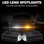 Фара-LED Прямокутник 40W 70*22*55mm 12-80V External SportLight A2 на дві лінзи W/Y. Изображение №3