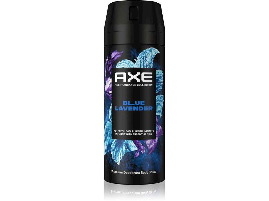 Дезодорант-спрей 150мл ФАЙН ФРАГРАНС Блу лавендер 72 години ТМ AXE Дезодорант-спрей 150мл ФАЙН ФРАГРАНС Блу лавендер 72 години ТМ AXE