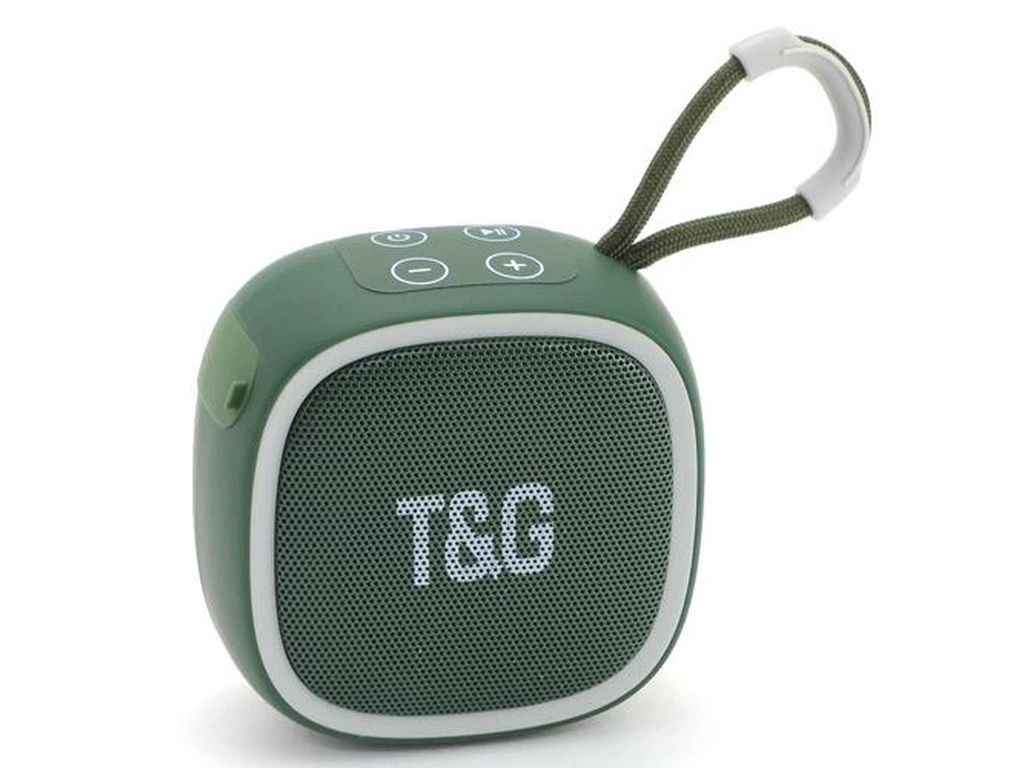 Портативна колонка Bluetooth TG659, з функцією speakerphone, радіо, green ТМTG Портативна колонка Bluetooth TG659, з функцією speakerphone, радіо, green ТМTG