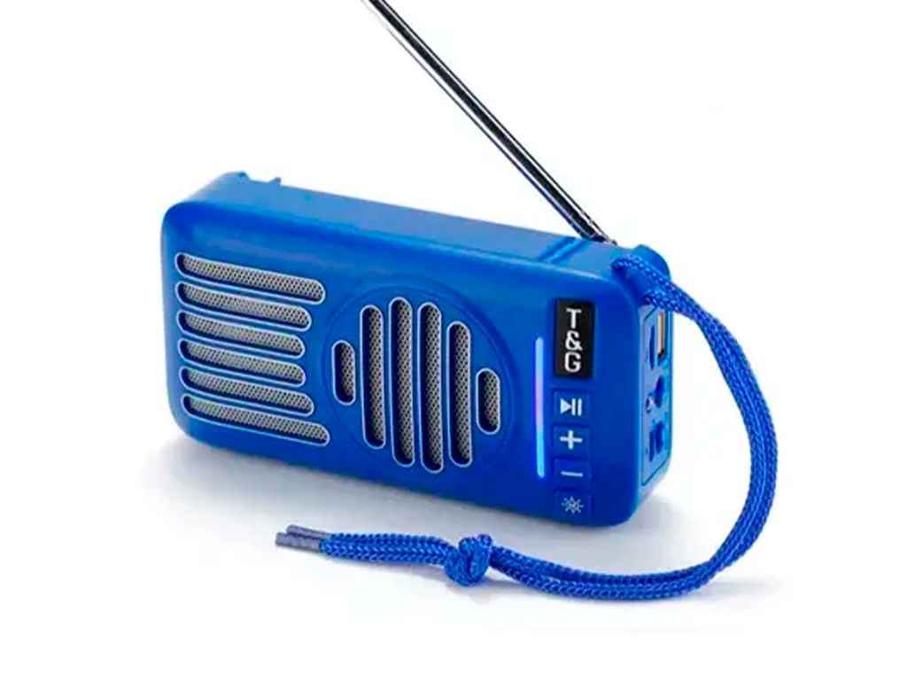 Портативна колонка Bluetooth TG368, speakerphone, радіо, сонячна батарея, blue ТМTG Портативна колонка Bluetooth TG368, speakerphone, радіо, сонячна батарея, blue ТМTG