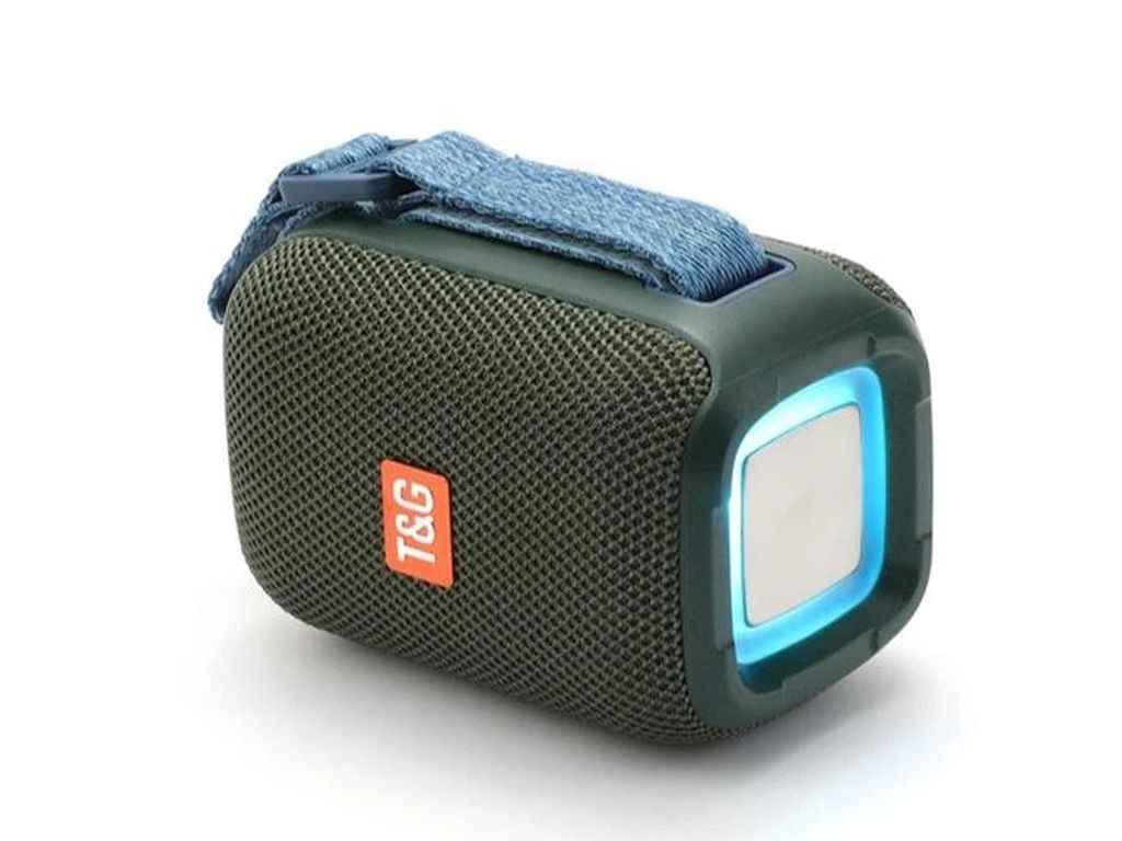 Портативна колонка Bluetooth TG339 з RGB підсвічуванням, speakerphone, радіо, green ТМTG Портативна колонка Bluetooth TG339 з RGB підсвічуванням, speakerphone, радіо, green ТМTG