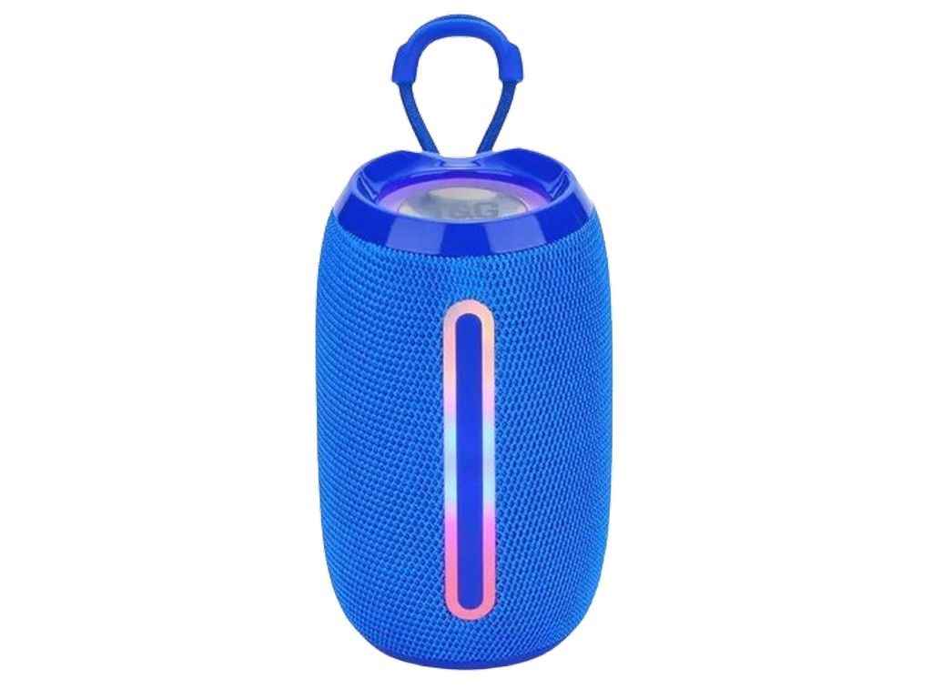 Портативна колонка Bluetooth TG653 з RGB підсвічуванням, speakerphone, радіо, blue ТМTG Портативна колонка Bluetooth TG653 з RGB підсвічуванням, speakerphone, радіо, blue ТМTG