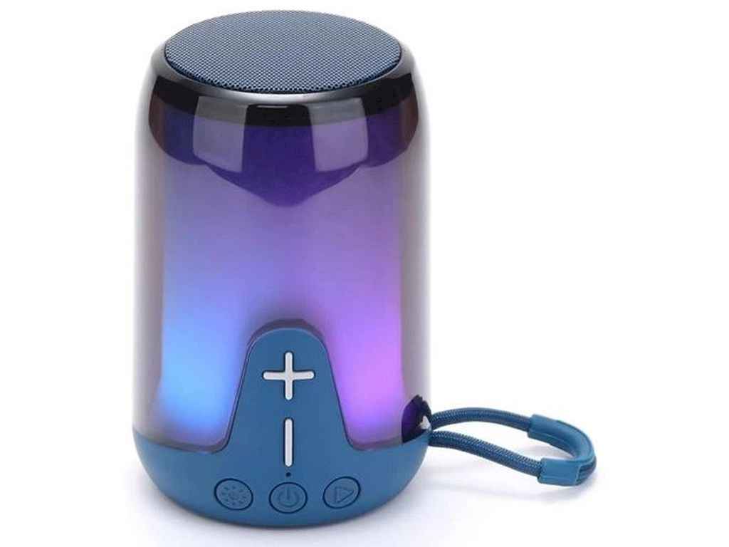 Портативна колонка Bluetooth TG652 з RGB підсвічуванням, speakerphone, радіо, blue ТМTG Портативна колонка Bluetooth TG652 з RGB підсвічуванням, speakerphone, радіо, blue ТМTG
