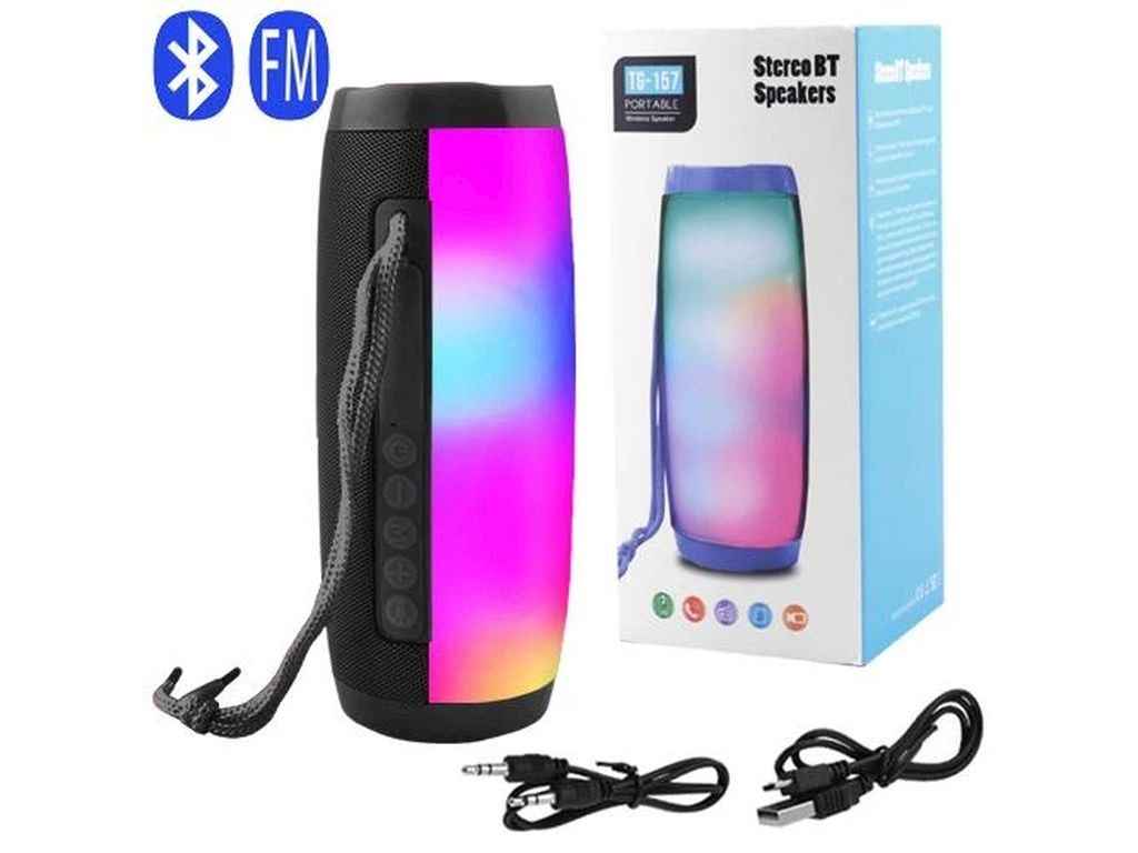 Портативна колонка Bluetooth TG157, speakerphone, радіо, black ТМTG Портативна колонка Bluetooth TG157, speakerphone, радіо, black ТМTG