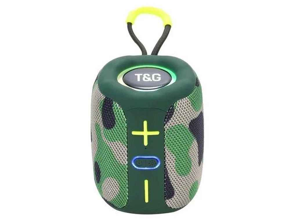 Портативна колонка Bluetooth TG658 з RGB підсвічуванням, speakerphone, радіо, camouflage ТМTG Портативна колонка Bluetooth TG658 з RGB підсвічуванням, speakerphone, радіо, camouflage ТМTG