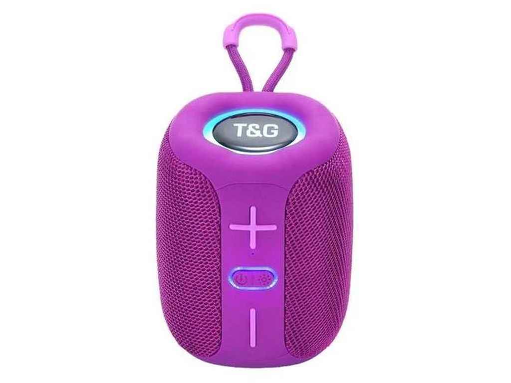 Портативна колонка Bluetooth TG658 з RGB підсвічуванням, speakerphone, радіо, purple ТМTG Портативна колонка Bluetooth TG658 з RGB підсвічуванням, speakerphone, радіо, purple ТМTG