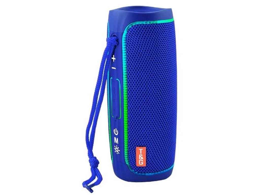 Портативна колонка Bluetooth TG288 з RGB підсвічуванням, speakerphone, радіо, blue ТМTG Портативна колонка Bluetooth TG288 з RGB підсвічуванням, speakerphone, радіо, blue ТМTG