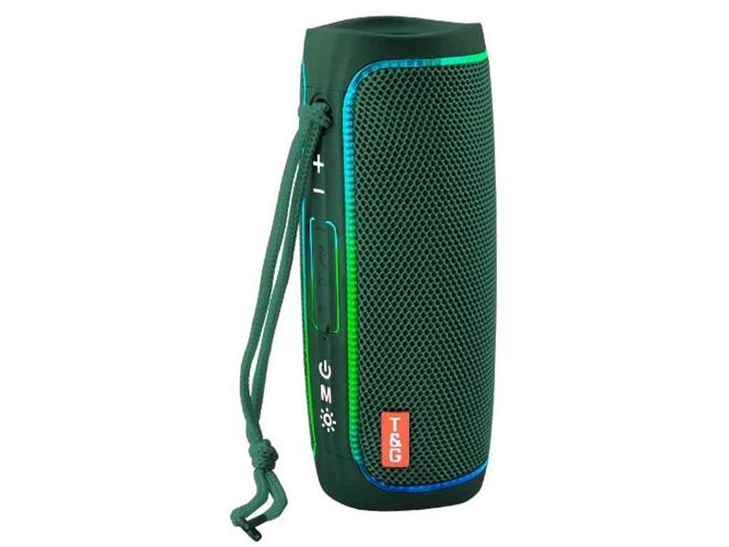 Портативна колонка Bluetooth TG288 з RGB підсвічуванням, speakerphone, радіо, green ТМTG Портативна колонка Bluetooth TG288 з RGB підсвічуванням, speakerphone, радіо, green ТМTG