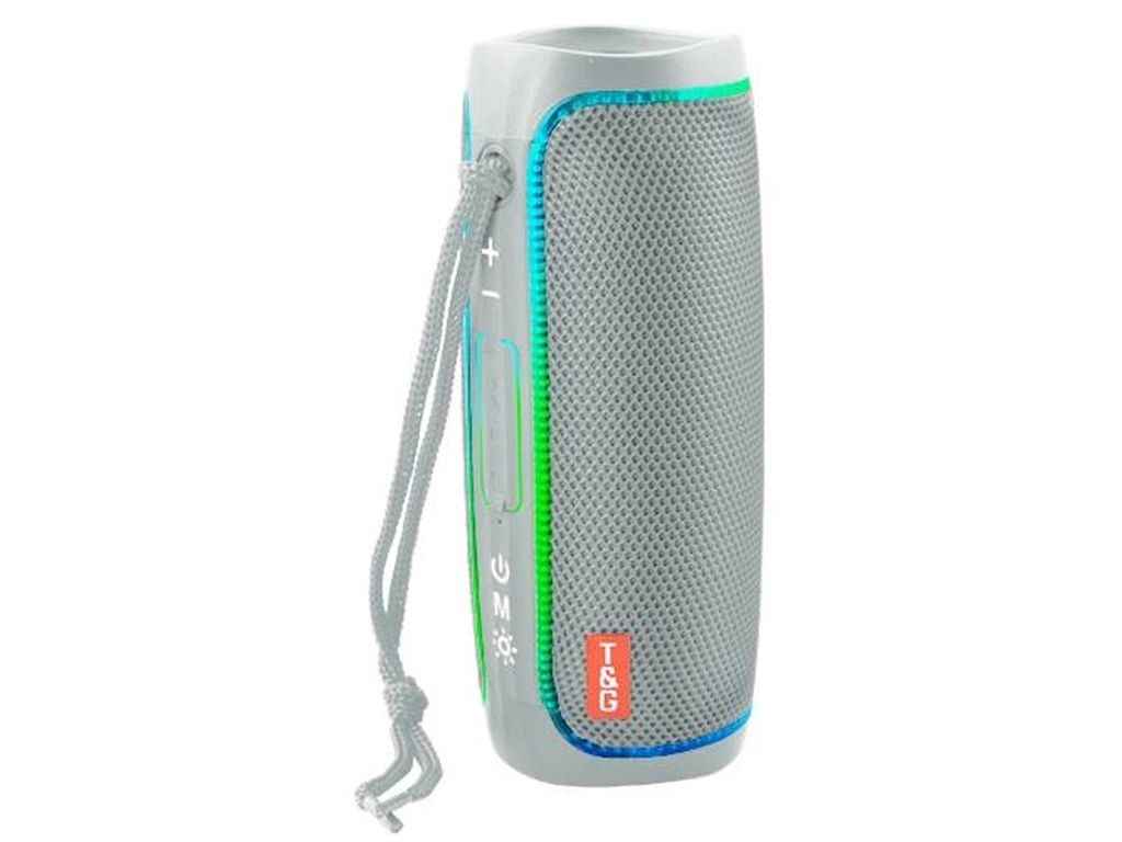 Портативна колонка Bluetooth TG288 з RGB підсвічуванням, speakerphone, радіо, grey ТМTG Портативна колонка Bluetooth TG288 з RGB підсвічуванням, speakerphone, радіо, grey ТМTG