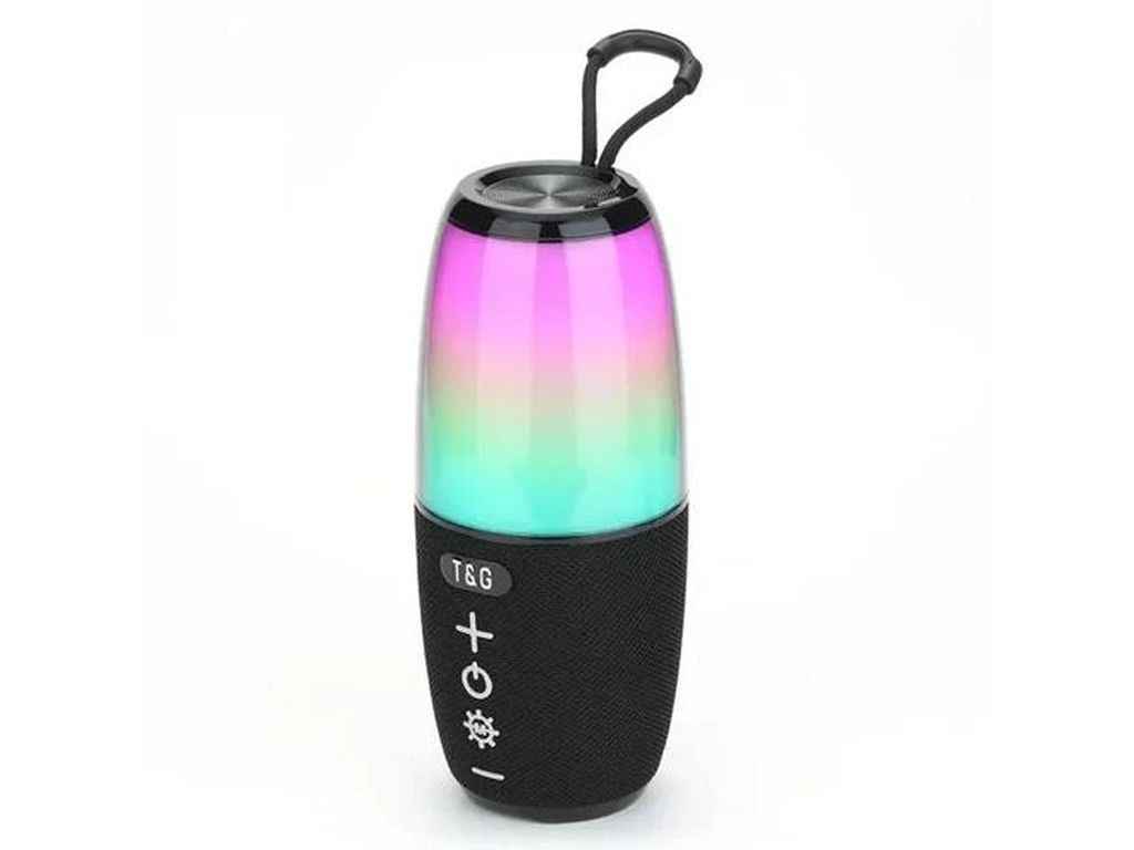 Портативна колонка Bluetooth TG644 з RGB підсвічуванням, speakerphone, радіо, black ТМTG Портативна колонка Bluetooth TG644 з RGB підсвічуванням, speakerphone, радіо, black ТМTG