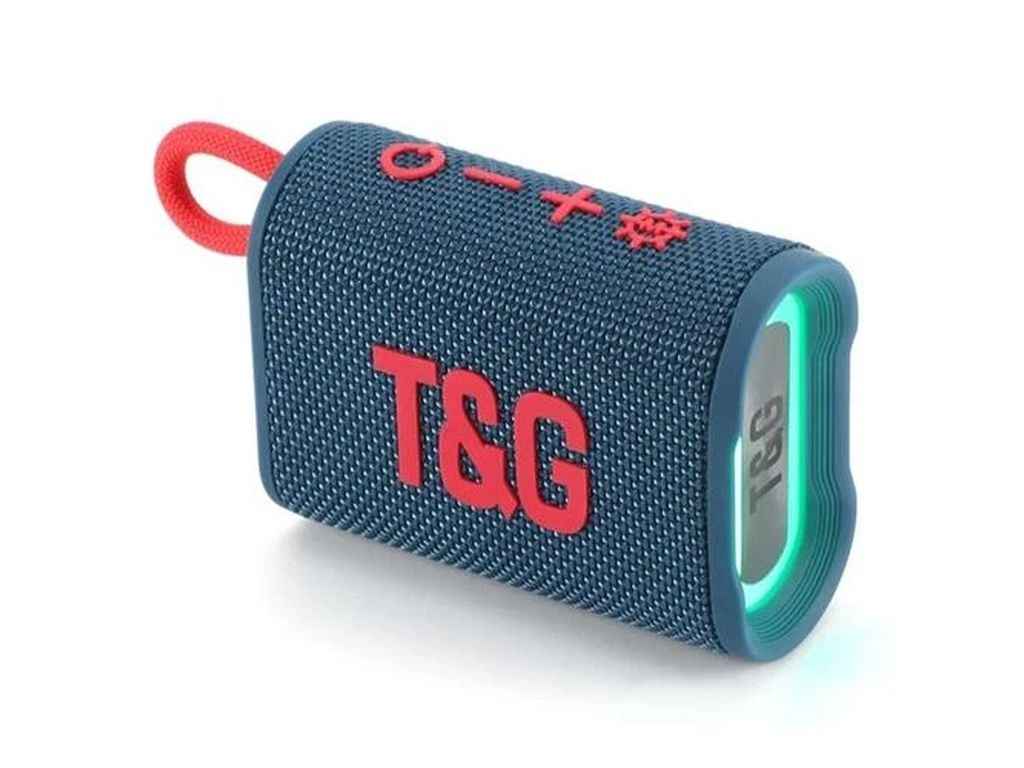 Портативна колонка Bluetooth TG396 з RGB підсвічуванням, speakerphone, радіо, blue ТМTG Портативна колонка Bluetooth TG396 з RGB підсвічуванням, speakerphone, радіо, blue ТМTG
