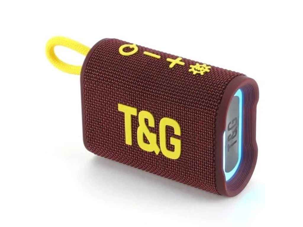 Портативна колонка Bluetooth TG396 з RGB підсвічуванням, speakerphone, радіо, maroon ТМTG Портативна колонка Bluetooth TG396 з RGB підсвічуванням, speakerphone, радіо, maroon ТМTG