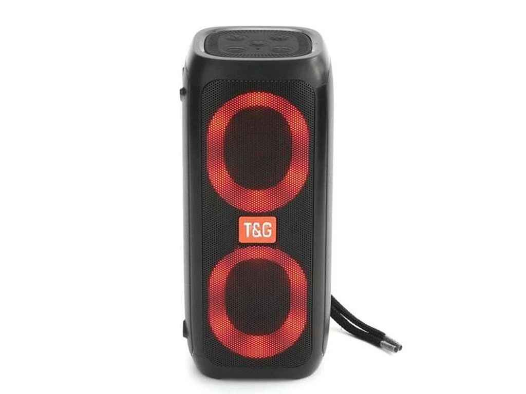Портативна колонка Bluetooth TG333 з RGB підсвічуванням, speakerphone, радіо, black ТМTG Портативна колонка Bluetooth TG333 з RGB підсвічуванням, speakerphone, радіо, black ТМTG