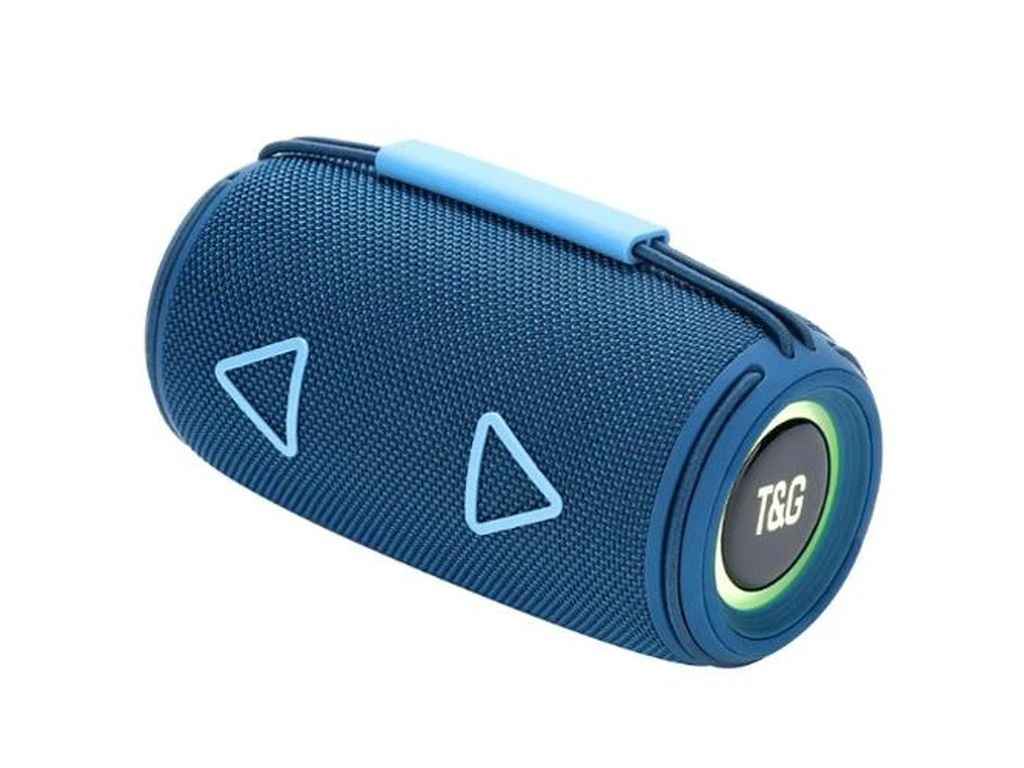 Портативна колонка Bluetooth TG657 з RGB підсвічуванням, speakerphone, радіо, blue ТМTG Портативна колонка Bluetooth TG657 з RGB підсвічуванням, speakerphone, радіо, blue ТМTG