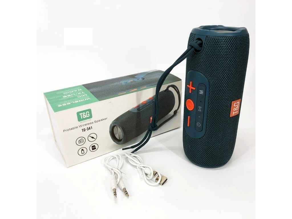 Портативна колонка Bluetooth TG341, з функцією speakerphone, радіо, blue ТМTG Портативна колонка Bluetooth TG341, з функцією speakerphone, радіо, blue ТМTG