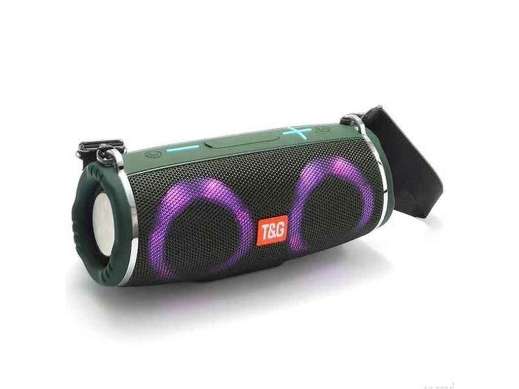 Портативна колонка Bluetooth TG642 з RGB підсвічуванням, speakerphone, радіо, green ТМTG Портативна колонка Bluetooth TG642 з RGB підсвічуванням, speakerphone, радіо, green ТМTG