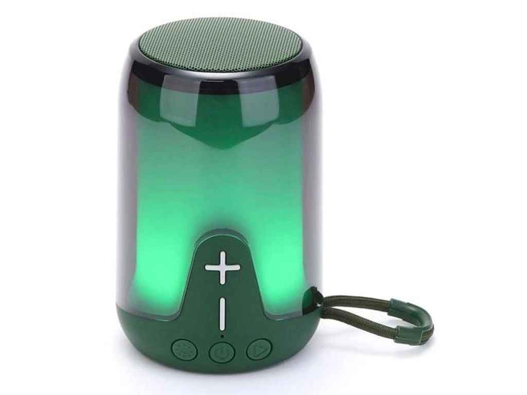 Портативна колонка Bluetooth TG652 з RGB підсвічуванням, speakerphone, радіо, green ТМTG Портативна колонка Bluetooth TG652 з RGB підсвічуванням, speakerphone, радіо, green ТМTG