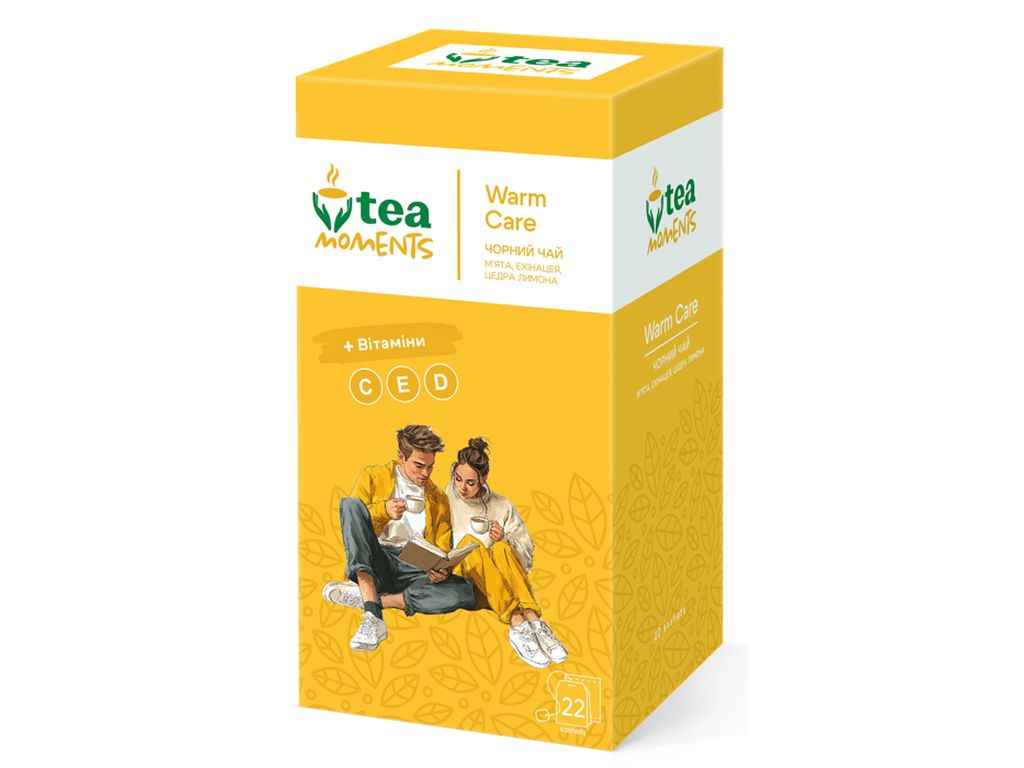 Чай фасований фруктовий та травяний Warm Care 1,8г ароматизований 22 пакетиків ТМTEA MOMENTS Чай фасований фруктовий та травяний Warm Care 1,8г ароматизований 22 пакетиків ТМTEA MOMENTS