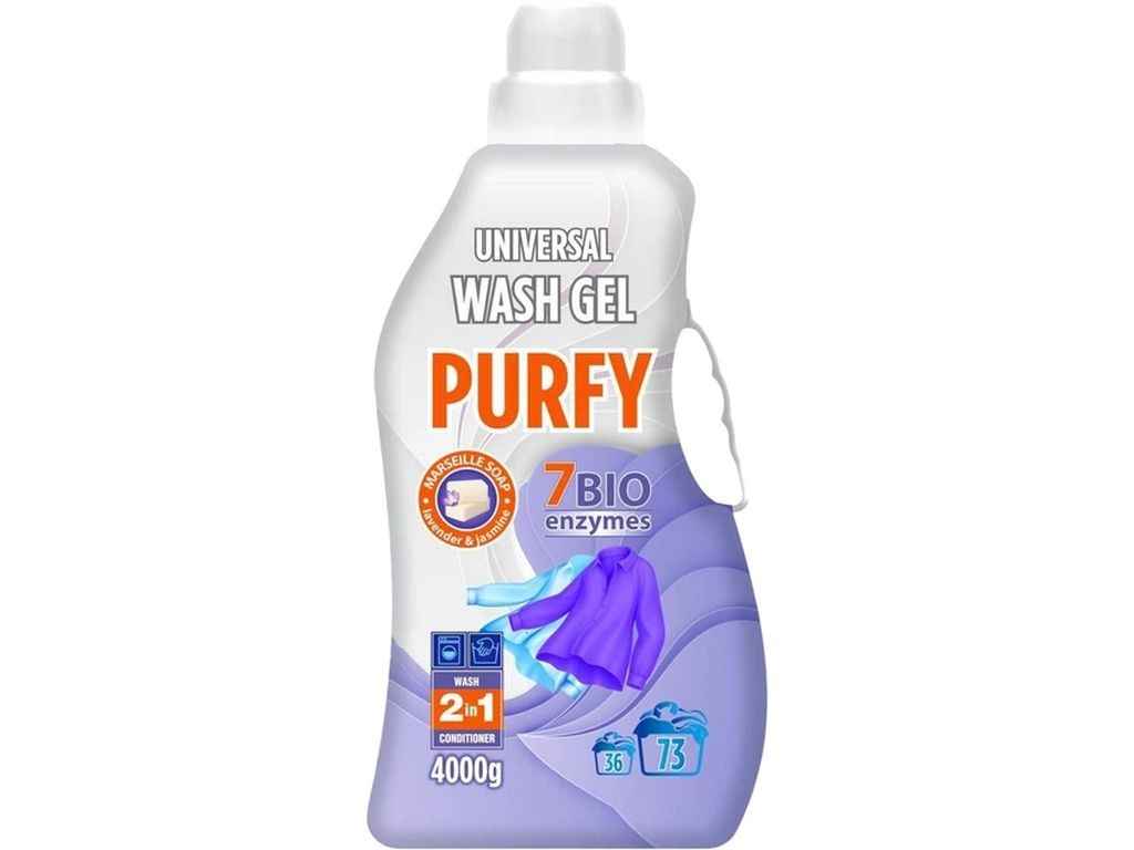 Гель для прання 4л Універсальний з марсельским милом ТМ PURFY Гель для прання 4л Універсальний з марсельским милом ТМ PURFY