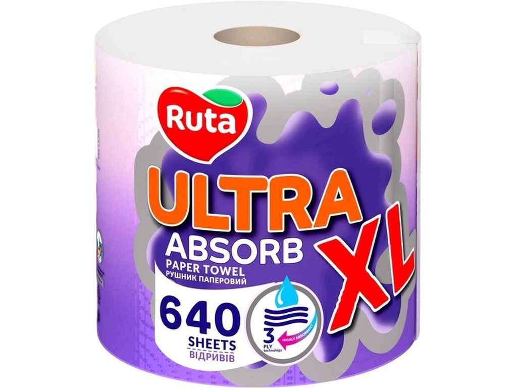 Рушник паперовий 1рул Ultra XL Білий ТМ RUTA Рушник паперовий 1рул Ultra XL Білий ТМ RUTA