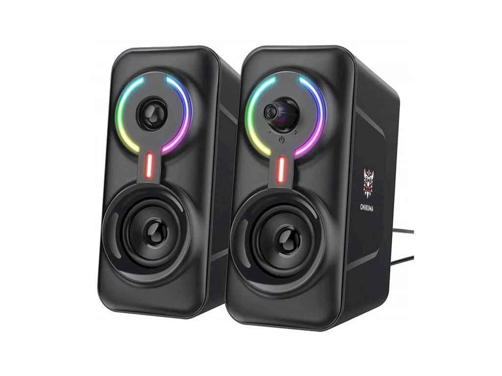 Колонка компютерна 2.0 L6 RGB BT5.0 USB 3.5 чорні 10W ТМONIKUMA Колонка компютерна 2.0 L6 RGB BT5.0 USB 3.5 чорні 10W ТМONIKUMA