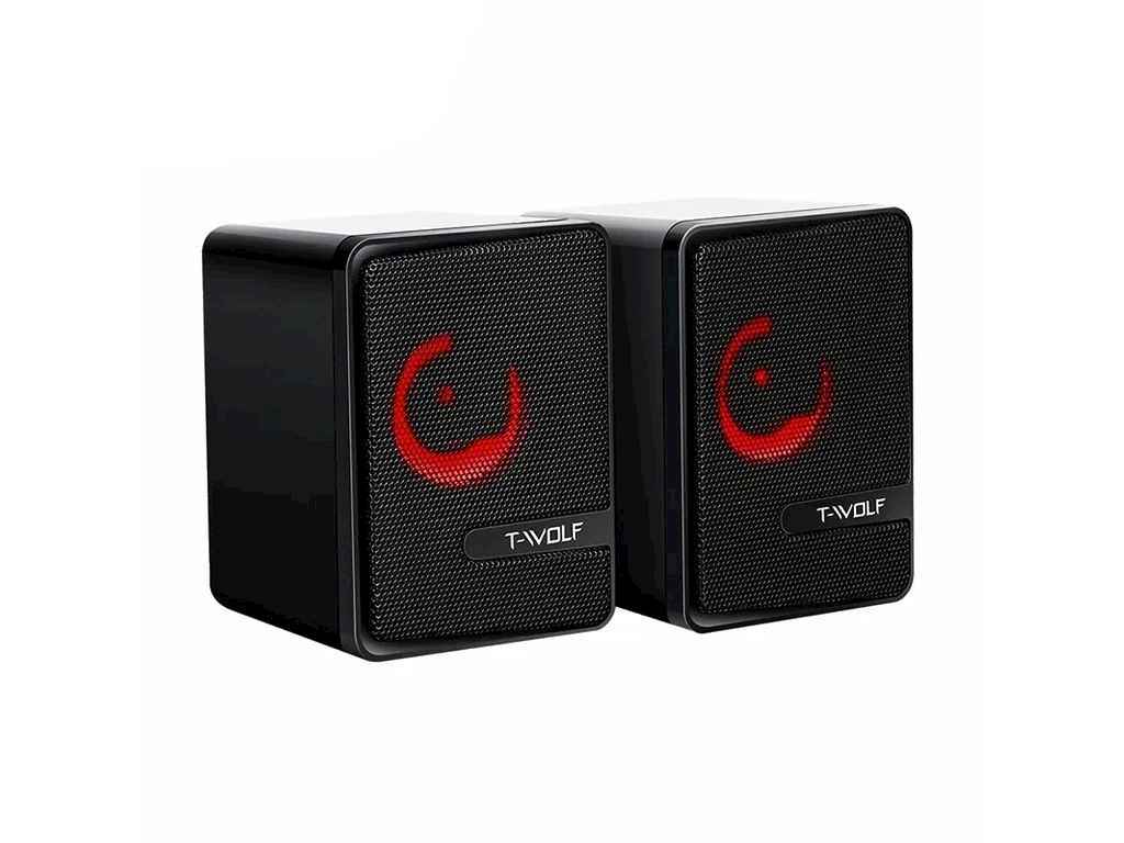 Колонка компютерна 2.0 S3 RGB USB 3.5 чорні 6W ТМT-WOLF Колонка компютерна 2.0 S3 RGB USB 3.5 чорні 6W ТМT-WOLF