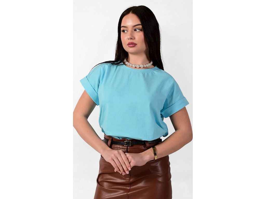 Футболка жін. 0004 арт.00-00396214 р.М блакитний ТМ FAMILY Футболка жін. 0004 арт.00-00396214 р.М блакитний ТМ FAMILY