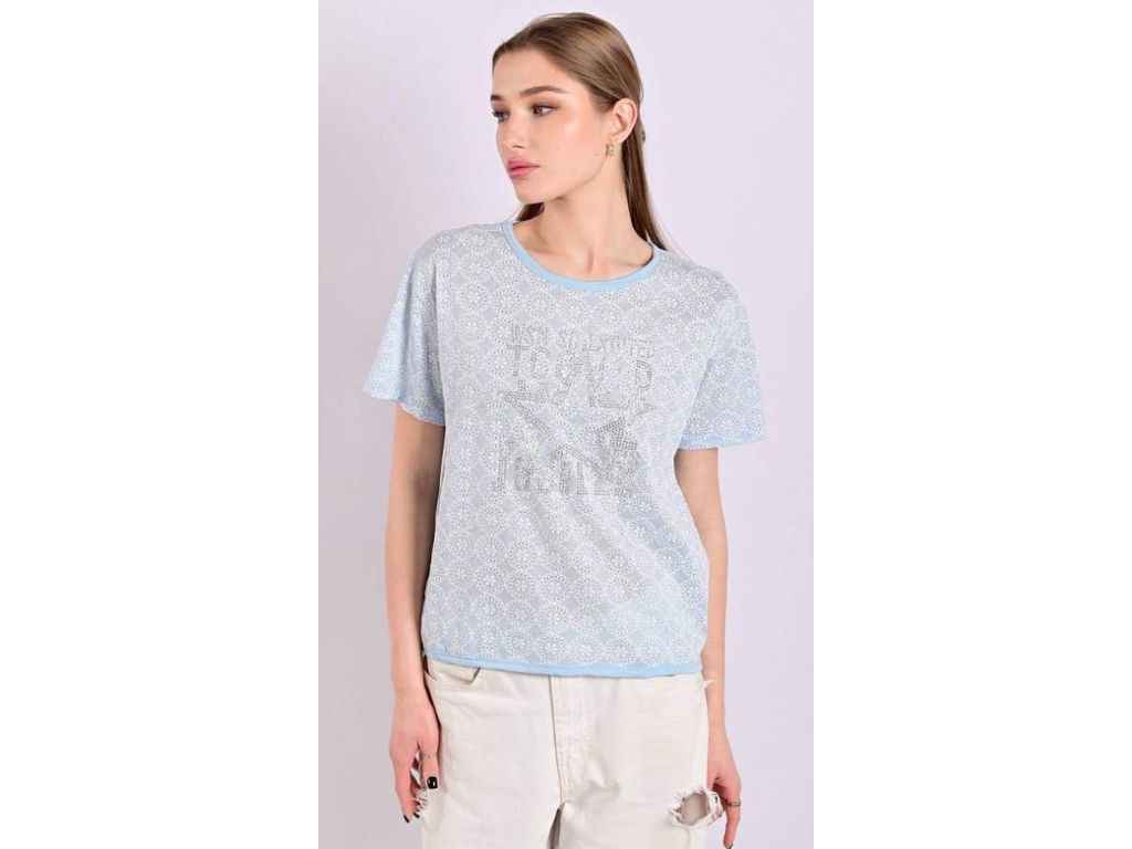 Футболка жін. 6781 арт.00-00396466 р.OneSize блакитний ТМ FAMILY Футболка жін. 6781 арт.00-00396466 р.OneSize блакитний ТМ FAMILY