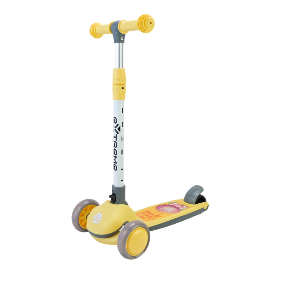 Дитячий самокат триколісний SC817(Yellow) з музикою та світлом Дитячий самокат триколісний SC817(Yellow) з музикою та світлом
