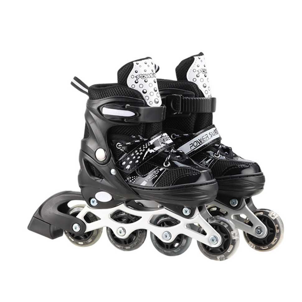 Роликові ковзани RL2501(Black) колеса PVC, розмір S (30-33), зі світлом Роликові ковзани RL2501(Black) колеса PVC, розмір S (30-33), зі світлом