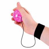 Дитячий м'яч Пострибунчик PR2511(Pink) тренажер, м'яч 6 см, світиться, з мотузкою 1 м. Зображення №2