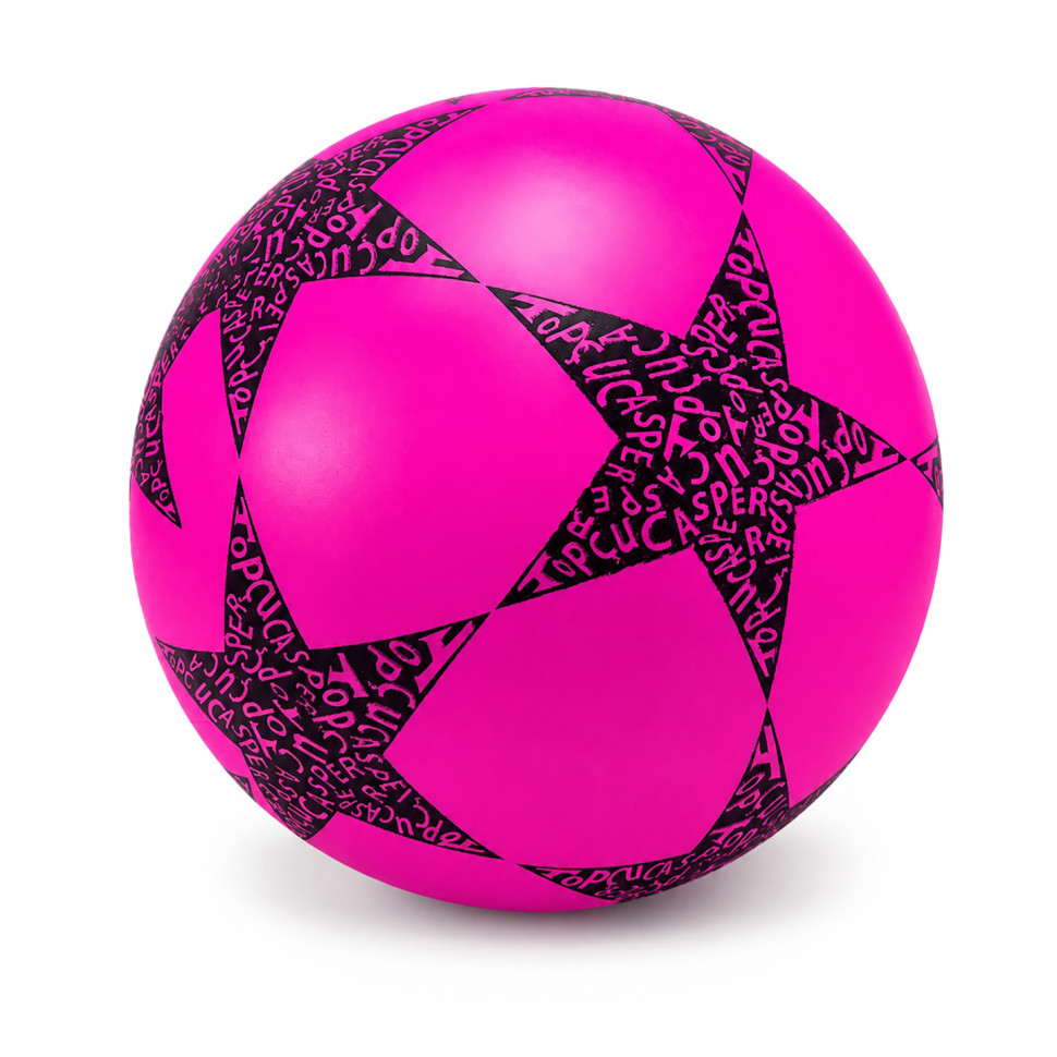 Детский резиновый мяч Звезда RB20302(Pink) 60 грамм, диаметр 18 см Детский резиновый мяч Звезда RB20302(Pink) 60 грамм, диаметр 18 см