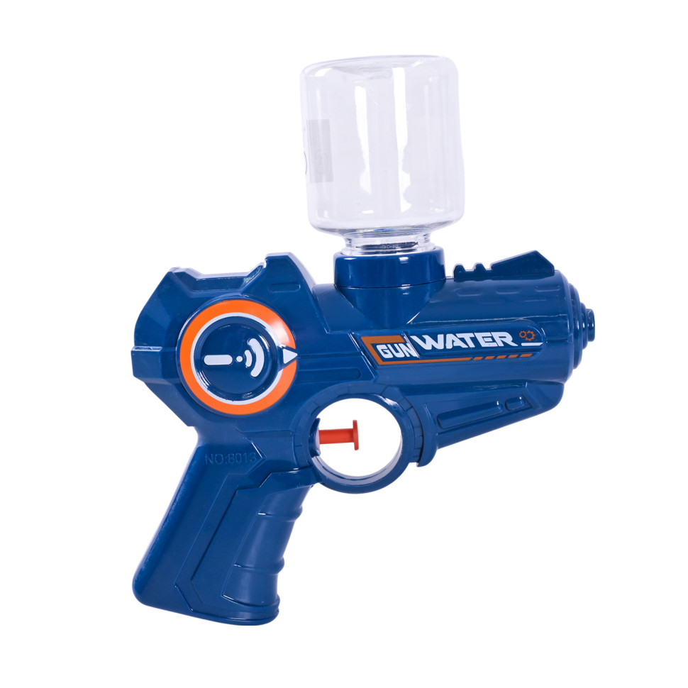 Детский игровой Водный пистолет 8013A(Blue) пластик, 15 см, с бутылкой Детский игровой Водный пистолет 8013A(Blue) пластик, 15 см, с бутылкой