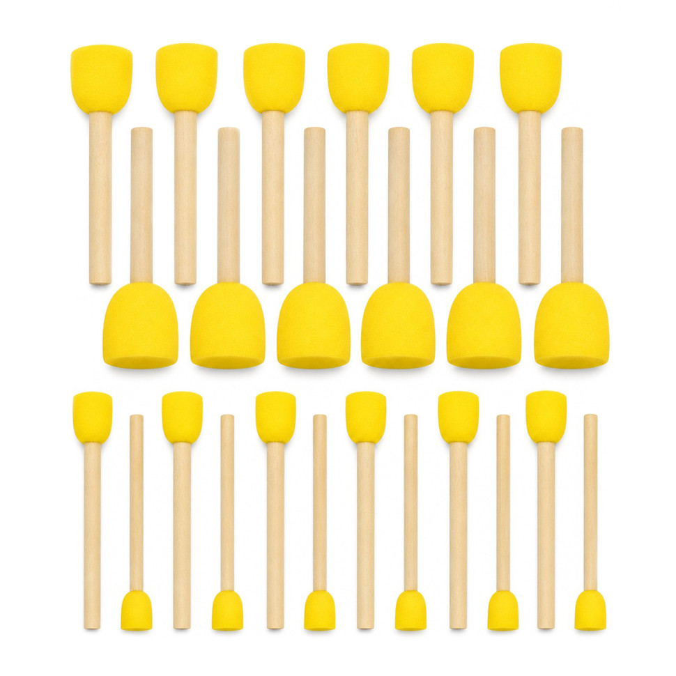 Набір спонжів для декорування та малювання Sponge-24, 1,2 см, 1,5 см, 2,5 см, 3 см, 24 шт Набір спонжів для декорування та малювання Sponge-24, 1,2 см, 1,5 см, 2,5 см, 3 см, 24 шт