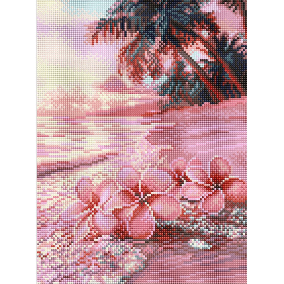 Алмазна мозаїка "Рожевий пляж" ©art_selena_ua AMO8222, 30х40 см Алмазна мозаїка "Рожевий пляж" ©art_selena_ua AMO8222, 30х40 см