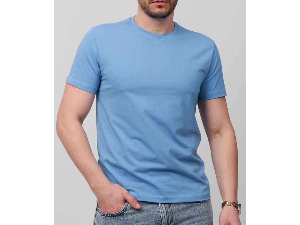 Футболка чол. Однотонна 2300м р.XL блакитний ТМ FERO Футболка чол. Однотонна 2300м р.XL блакитний ТМ FERO