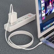 Кабель Type-C для Type-C "HOCO X51 (100W/1М) (білий). Зображення №2 Кабель Type-C для Type-C "HOCO X51 (100W/1М) (білий). Зображення №2