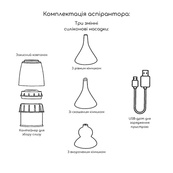 Електронний аспіратор назальний MGZ-0726 три режими інтенсивності всмоктування. Зображення №6 Електронний аспіратор назальний MGZ-0726 три режими інтенсивності всмоктування. Зображення №6