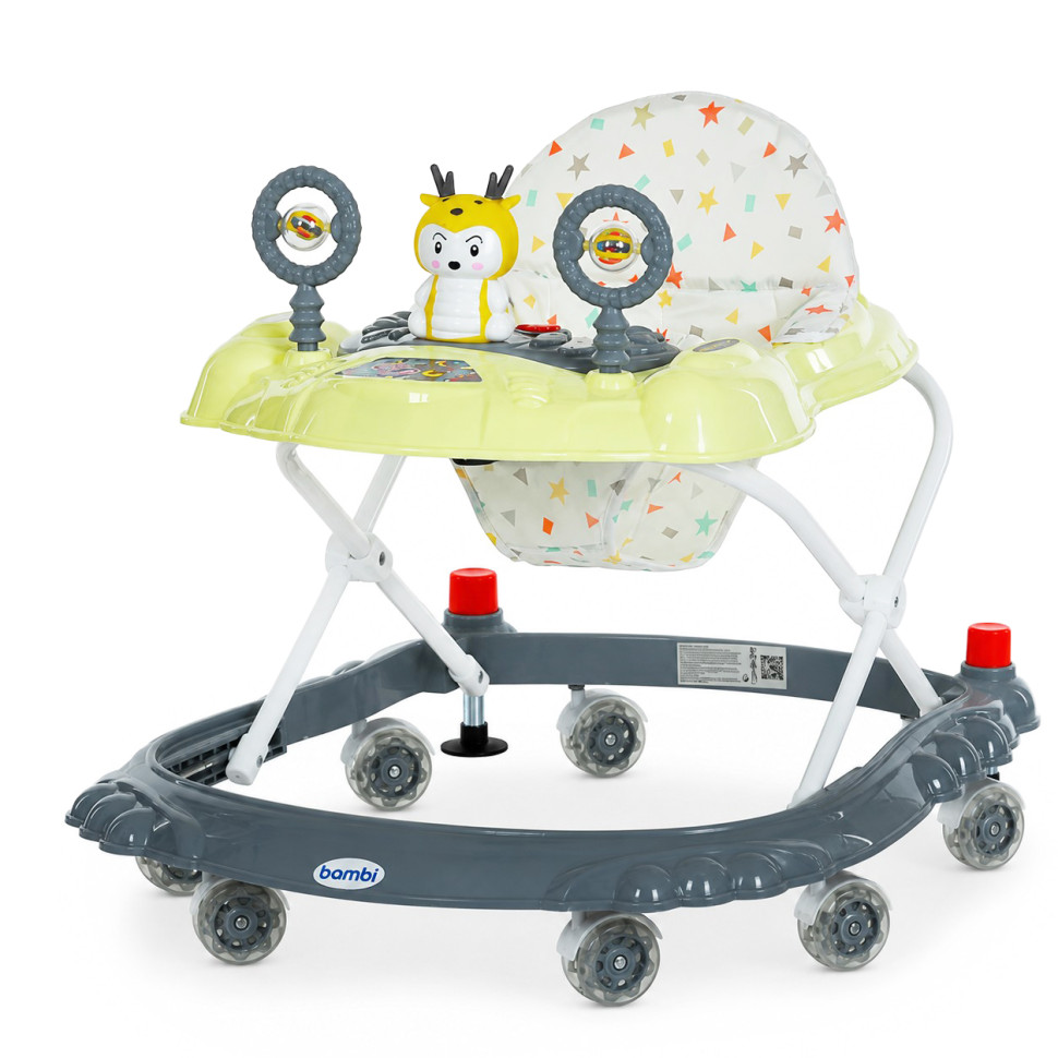 Детские Ходунки M 3168-1(Gray) музыкальные и световые эффекты, со стопором Детские Ходунки M 3168-1(Gray) музыкальные и световые эффекты, со стопором